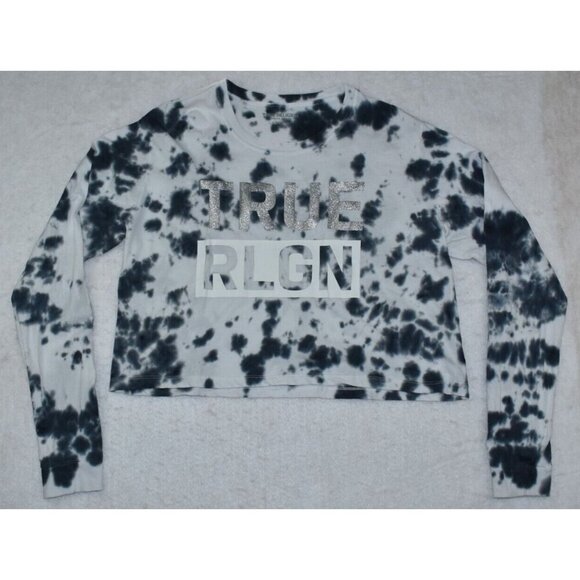 True Religion Tops - True Religion Lamar LS Women's Top Size 2XL Tie Dye Long Sleeve Cropped Shirt